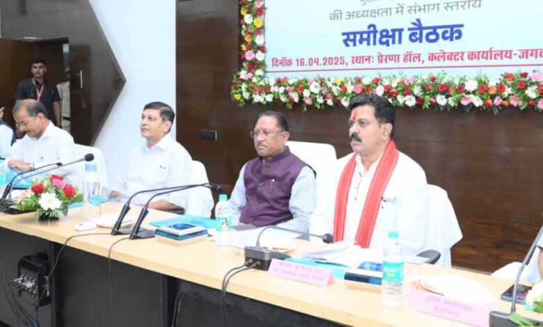 रायपुर-:-बस्तर-संभाग-में-विकास-कार्यों-की-समीक्षा:-मुख्यमंत्री-विष्णु-देव-साय-ने-दिए-जनकल्याणकारी-योजनाओं-के-तेज़ी-से-क्रियान्वयन-के-निर्देश