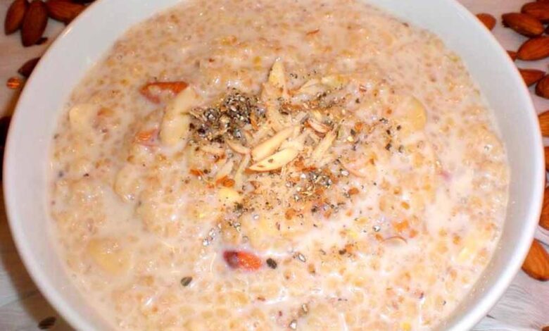 नाश्‍ते मीठी दल‍िया है बेस्‍ट
